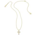 Kendra Scott Gold Cross Crystal Pendant Necklace