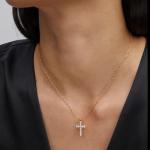 Kendra Scott Gold Cross Crystal Pendant Necklace