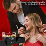 Red Rose Heart Necklace - Perfect Gift for Her