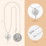 Sterling Silver Heart Pendant Necklace for Her