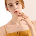 Sterling Silver Irish Cross Necklace for Women