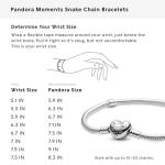 PANDORA Heart Clasp Snake Chain Bracelet