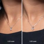 0.25 Carat Lab Grown Diamond Pendant Necklace