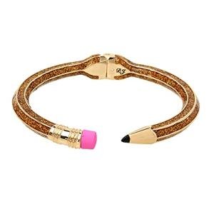 Betsey Johnson Pencil Design Hinged Bangle