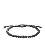 Fossil Men's Smoke Beaded Bracelet