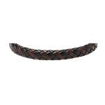 Fossil Men's Braided Leather Bracelet in Black/Brown