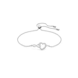 Swarovski Infinity Heart Bracelet with Clear Crystals