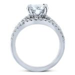 Kobelli Moissanite & Lab Diamond Bridal Ring Set