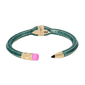 Betsey Johnson Pencil Hinged Bangle Bracelet