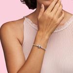 Pandora Heart Clasp Snake Chain Bracelet for Charms