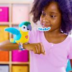 Interactive Plush Parrot & Cockatoo Slap Bracelet