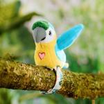 Interactive Plush Parrot & Cockatoo Slap Bracelet