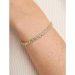 Gold Plated Diamond Accent Mom Tennis Bracelet