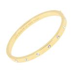Kate Spade Stone Hinged Bangle, Clear/Gold