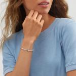 Silpada High Polish Sterling Silver Cross Bracelet