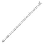 Platinum Plated Sterling Silver Cubic Zirconia Bracelet