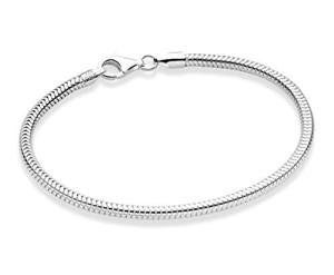 Italian 925 Silver 3mm Snake Chain Bracelet