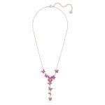 Swarovski Lilia Y-Necklace with Pink Butterfly Design