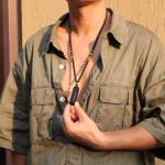 Black Obsidian and Tiger Eye Chakra Necklace