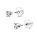 14K Gold Lab Grown Diamond Stud Earrings
