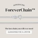 KISPER 925 Sterling Silver Dainty Box Chain Necklace