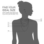 KISPER 925 Sterling Silver Dainty Box Chain Necklace