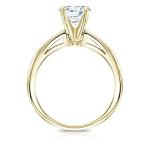 1/3 Carat Round Diamond Solitaire Ring in 14k Gold