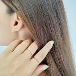 14k Gold Thin Stacking Ring in Yellow Gold