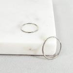 14k Gold Thin Stacking Ring in Yellow Gold