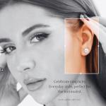 14k White Gold 2ct Diamond Stud Earrings