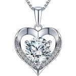 Heart Pendant Necklace with 'I LOVE YOU' Engraving