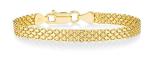 18K Gold Plated Bismark Mesh Chain Bracelet