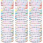 96 Pcs Colorful Beaded Friendship Bracelets Set