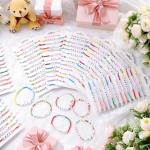 96 Pcs Colorful Beaded Friendship Bracelets Set