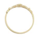 10k Yellow Gold High Polish Claddagh Ring