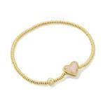 Kendra Scott Ari Heart Stretch Bracelet in Gold
