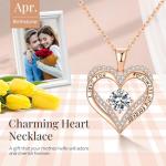 Lucktree Heart Pendant Necklace for Women