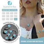 Infinity Birthstone Heart Pendant Necklace for Her