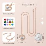 Lucktree Heart Pendant Necklace for Women