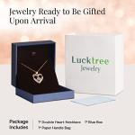 Lucktree Heart Pendant Necklace for Women