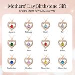 Lucktree Heart Pendant Necklace for Women