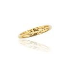 14K Yellow Gold Polished Wedding Band, Size 6.5