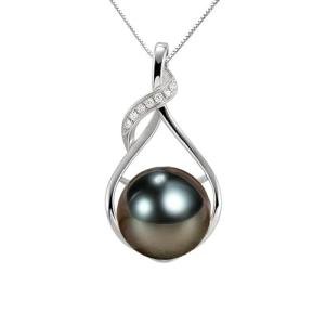 Tahitian Black Pearl Necklace for Women