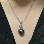 Tahitian Black Pearl Necklace for Women