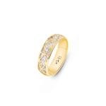 14K Gold Statement Ring for Women - Size 5.75