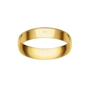 Solid Gold Men's Wedding Band - 10K Yellow Gold