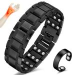Men's Copper Magnetic Bracelet and Ring Set
