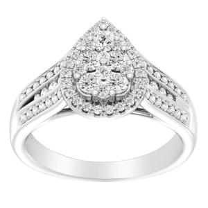 Lab Grown Diamond Pear Shape Engagement Ring