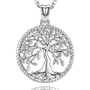 Aniu Sterling Silver Tree of Life Necklace