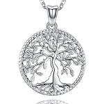 Aniu Sterling Silver Tree of Life Necklace
